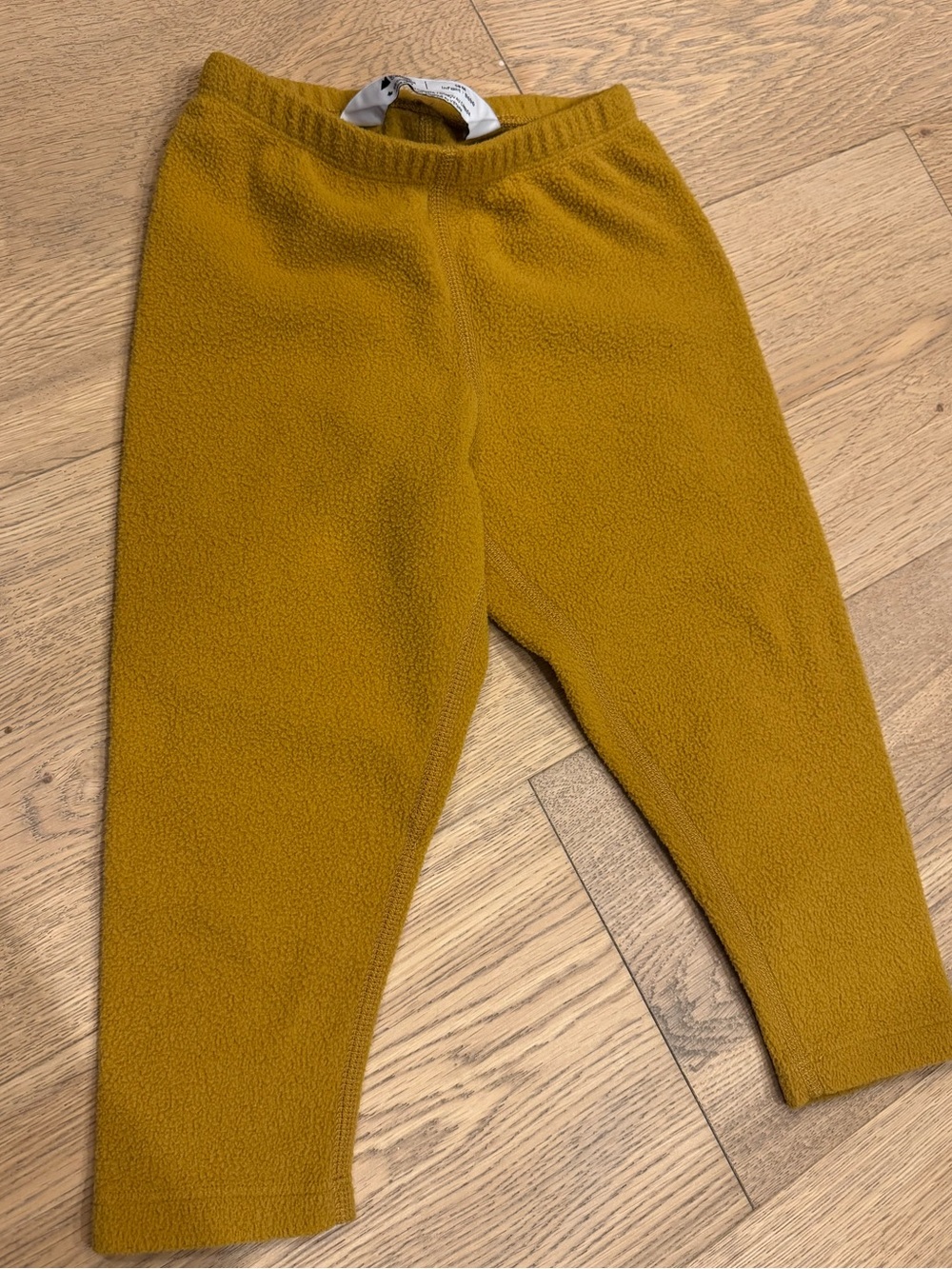 Baby LIKE NEW MEC sporty Fleece Pants in Mustard Yellow